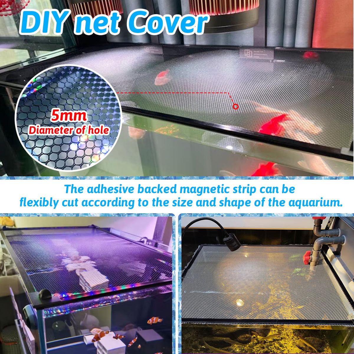 7.5 Feet Aquarium Anti-Jumping Net Cover S709