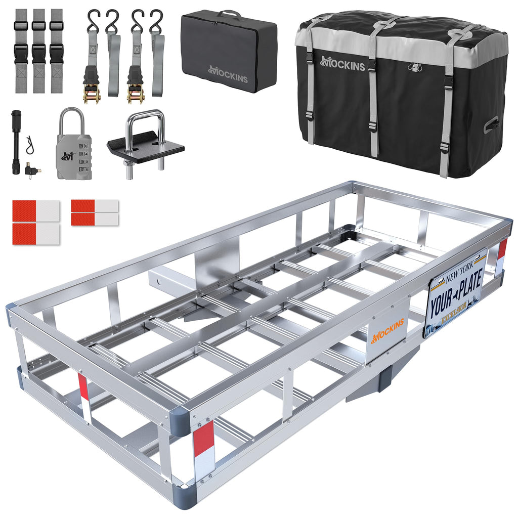 Aluminum Hitch Cargo Carrier & Cargo Bag A60282