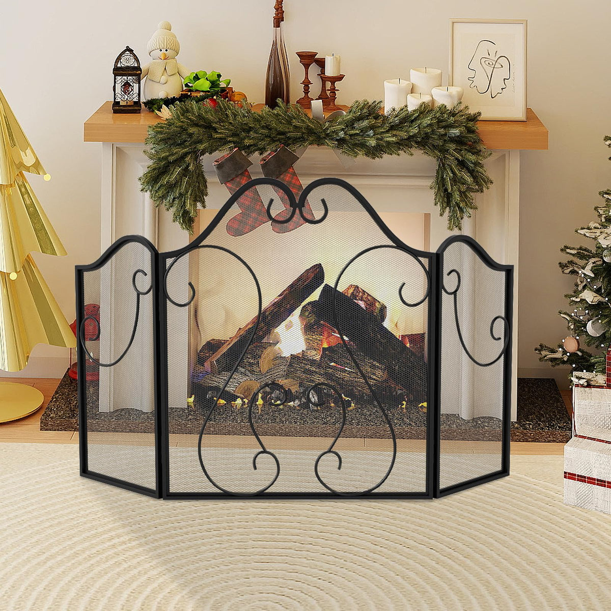 Foldable Fireplace Screen R830723