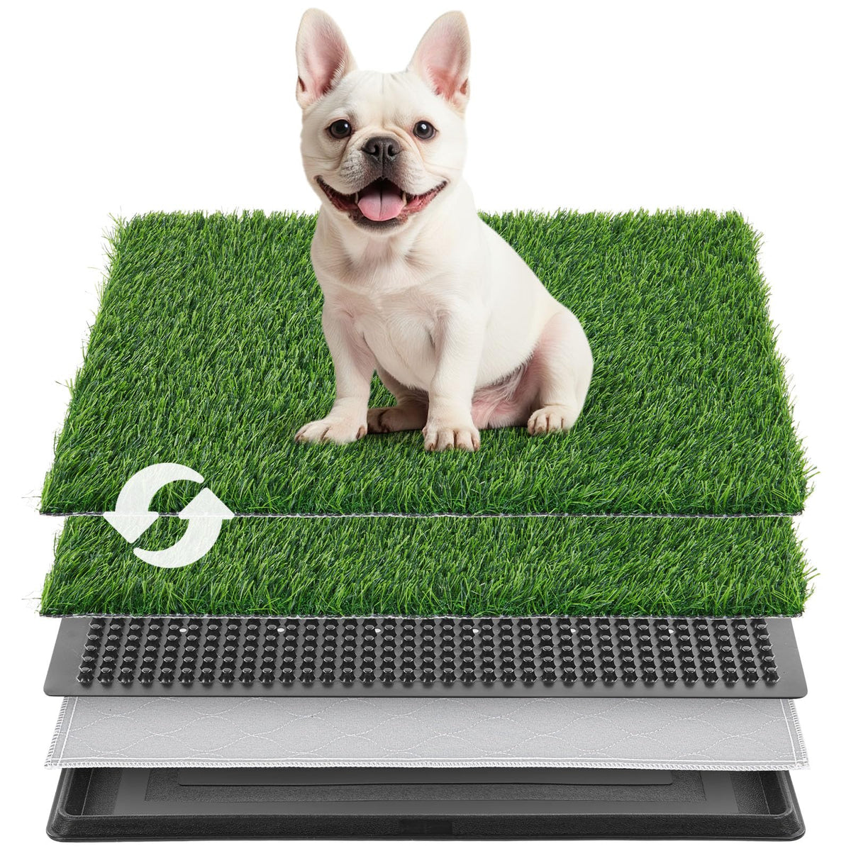 Dog Grass Pad with Tray 20.1x25.1in S796354