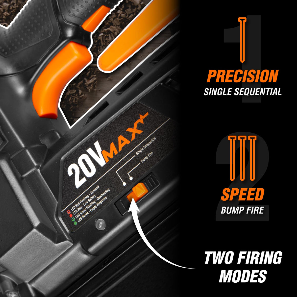 20V Max Cordless 18-Gauge Brad Nailer with Battery and Charger T365