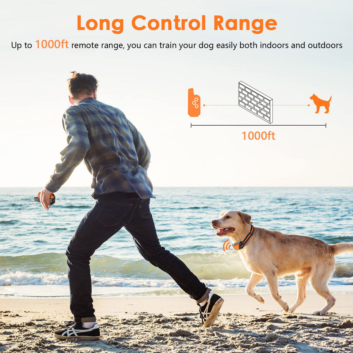 Dog Training Collar with Remote, 3 Modes W758245