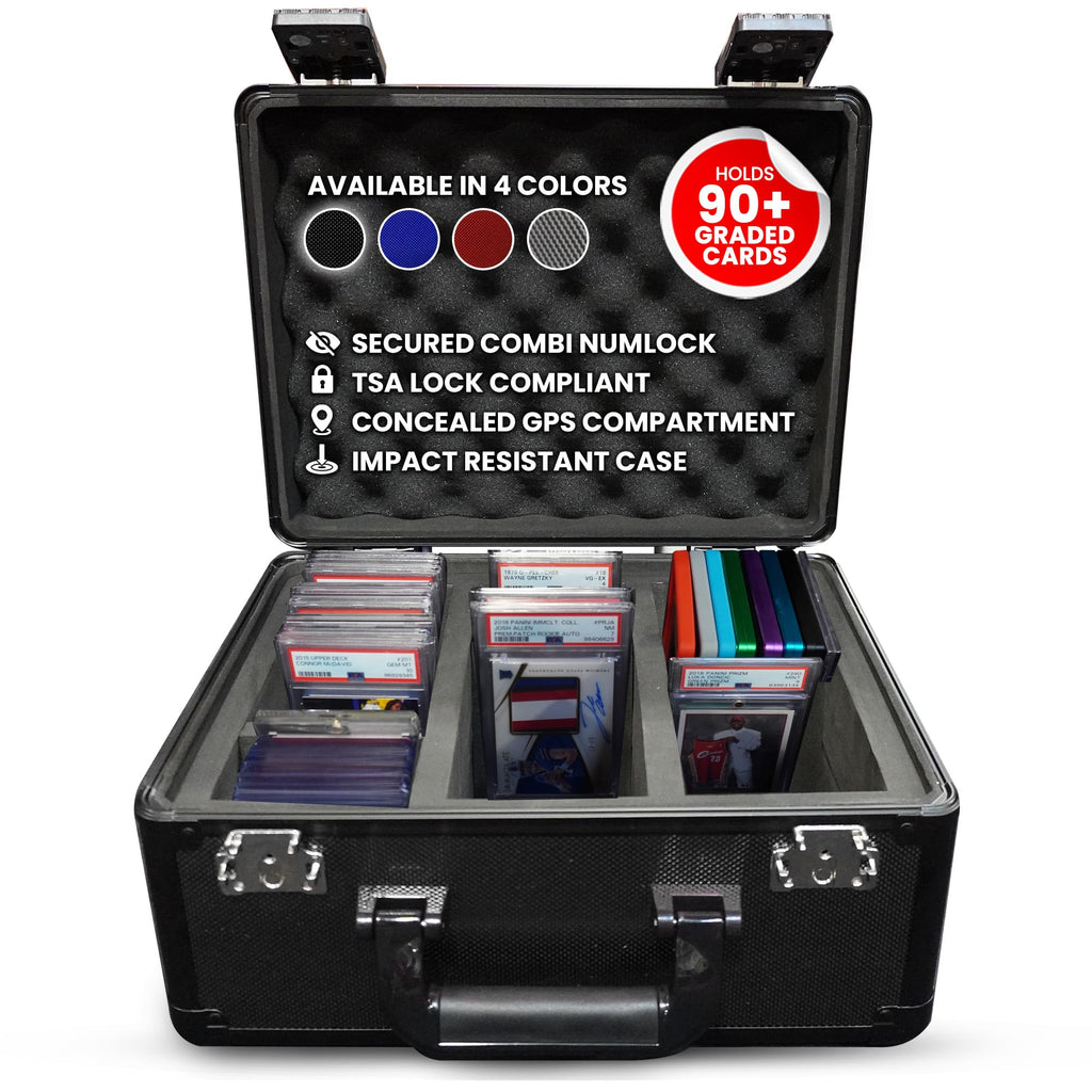 Black 3 Row Graded Card Storage Box with TSA Lock Q3870