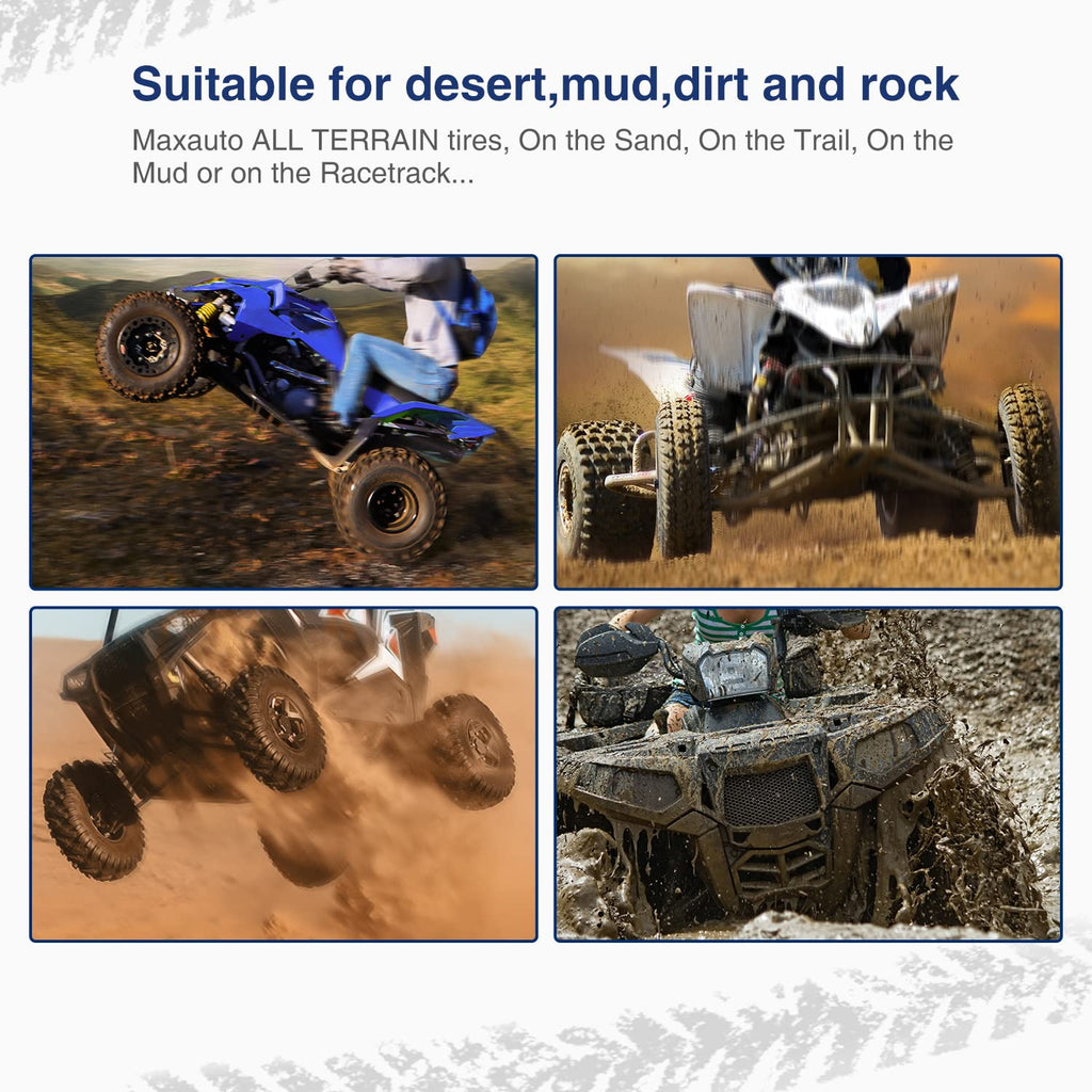 19x7-8 ATV UTV Off-Road Tires Set of 2 D619