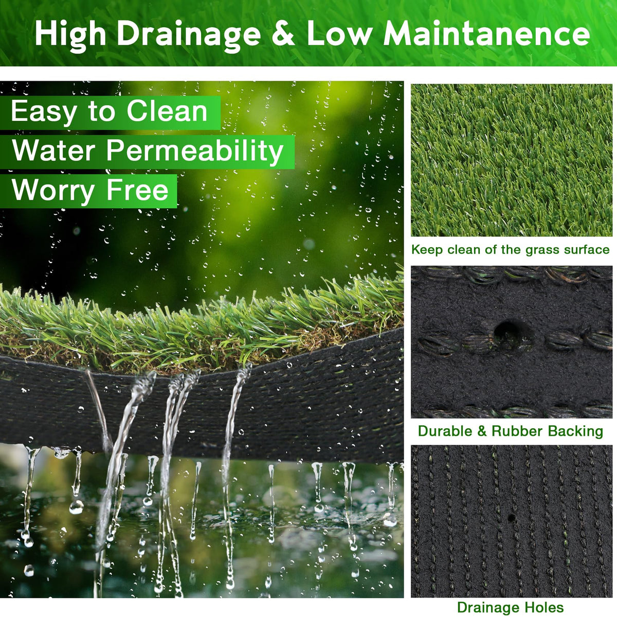 Large Artificial Grass Pad for Dogs Potty, 4 FT X 6 FT E617283