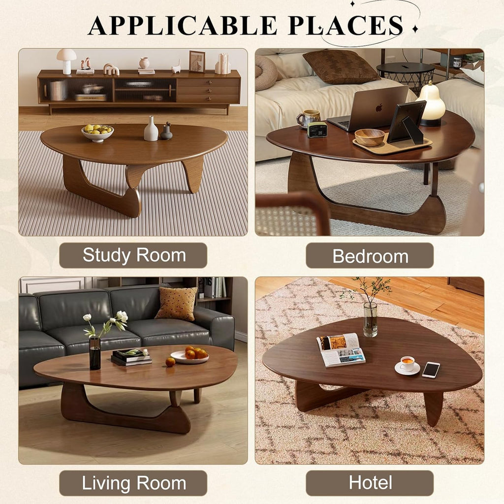 Solid Wood Oval Coffee Table 35"Lx24"Wx16"H T619
