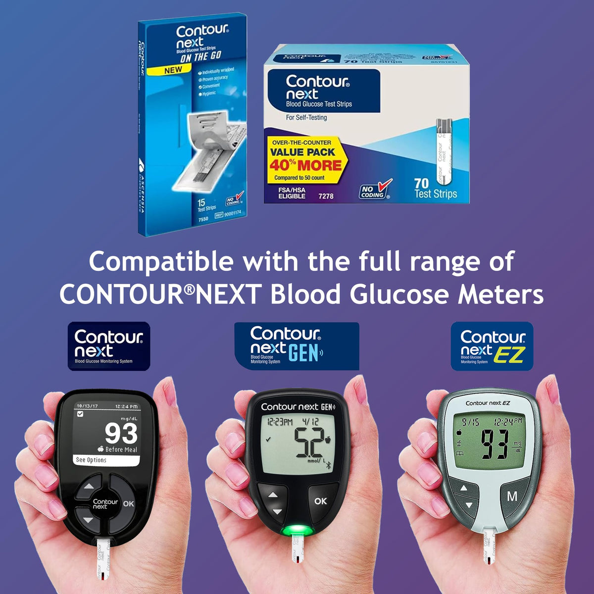Blood Glucose Test Strips 85 Count H29430