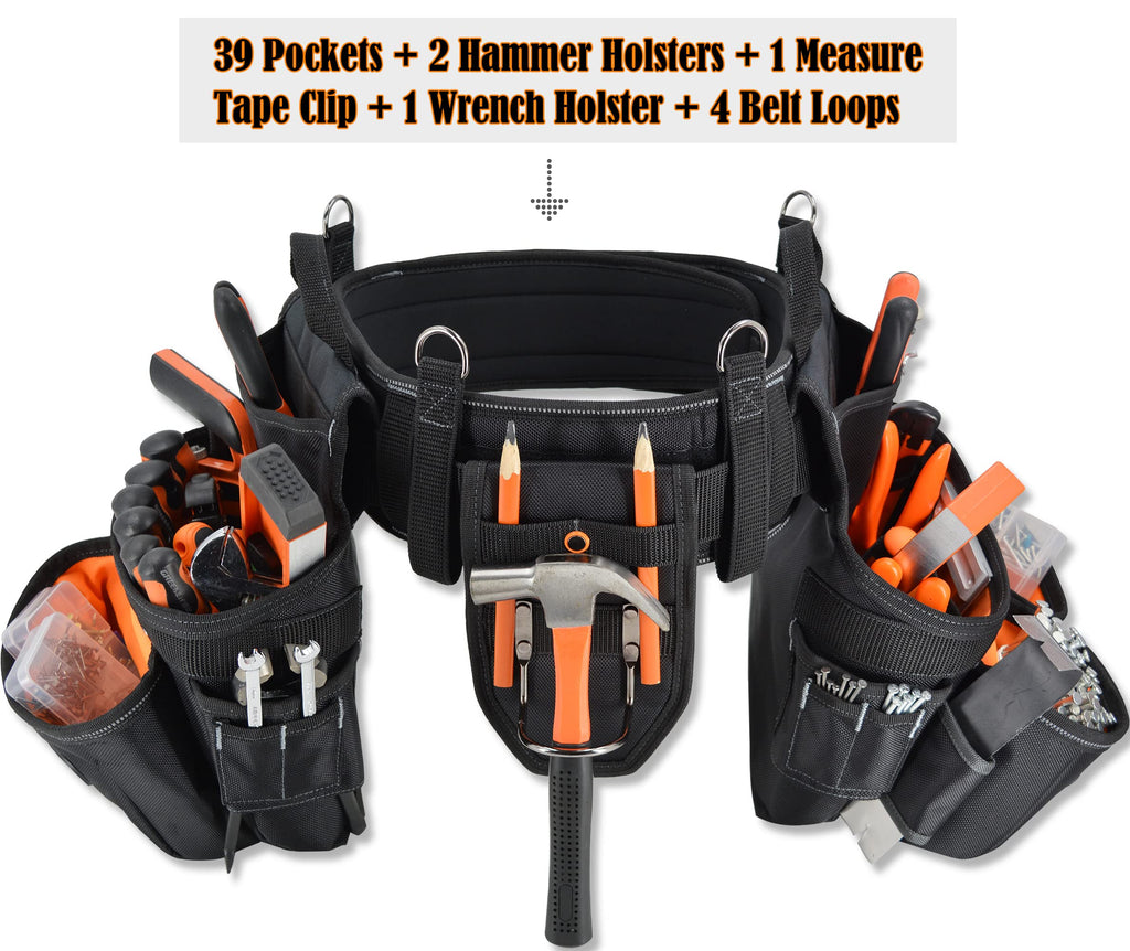 39 Pockets Tool Belts with Suspenders H4077