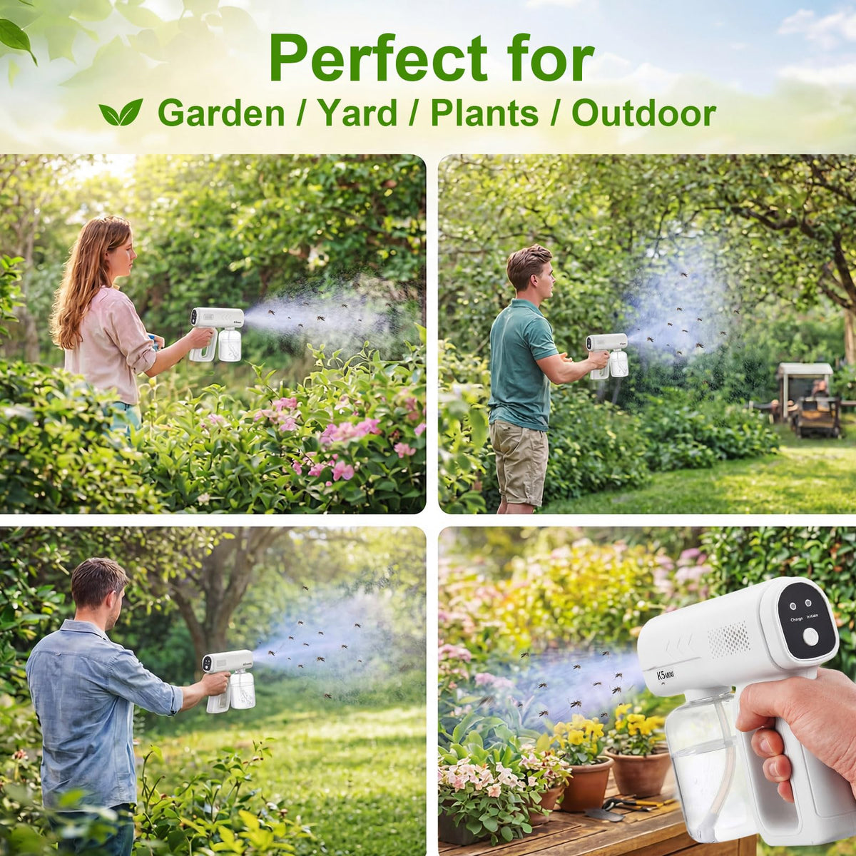 2 Pack Rechargeable Handheld Nano Sprayer R7505