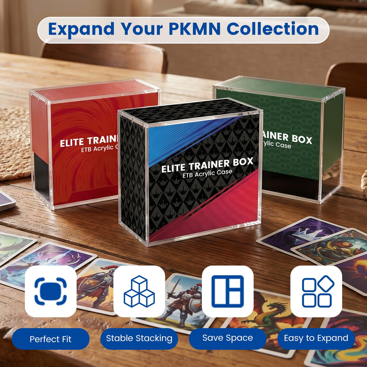 Acrylic ETB Protector Case 3 Pack X23724