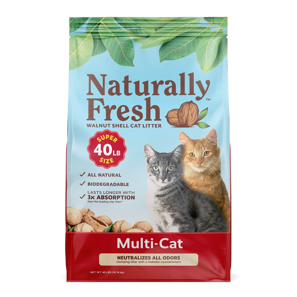Unscented Walnut Shell Cat Litter 40 Lbs S2346