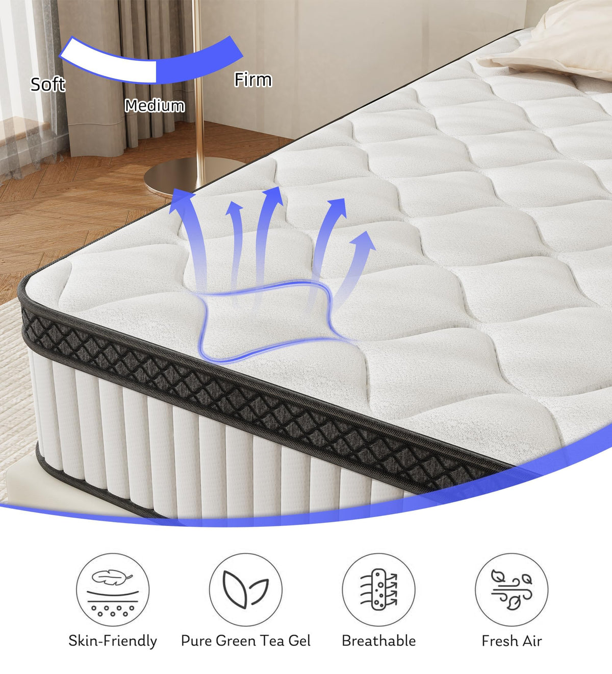 12 Inch Full Size Hybrid Mattress in a Box L338758