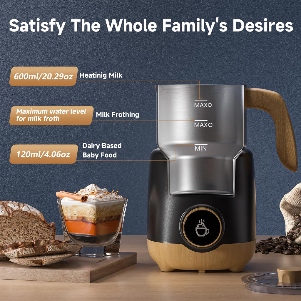 8-in-1 Milk Frother and Steamer F1189