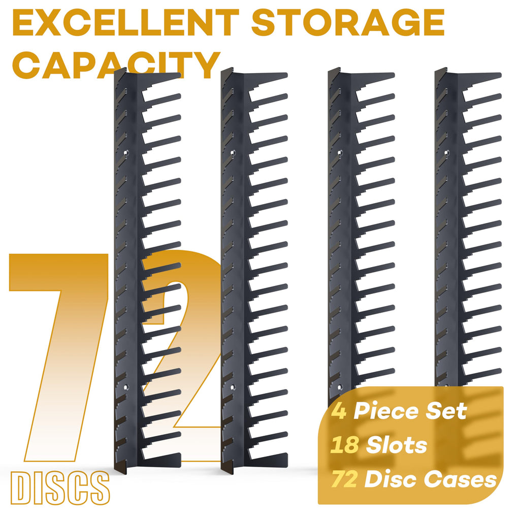 Metal Wall Mounted Video Game Storage Shelves 4-Pack Z5538