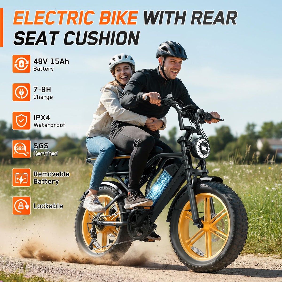 Electric Bike 48V Removable Battery Q952825