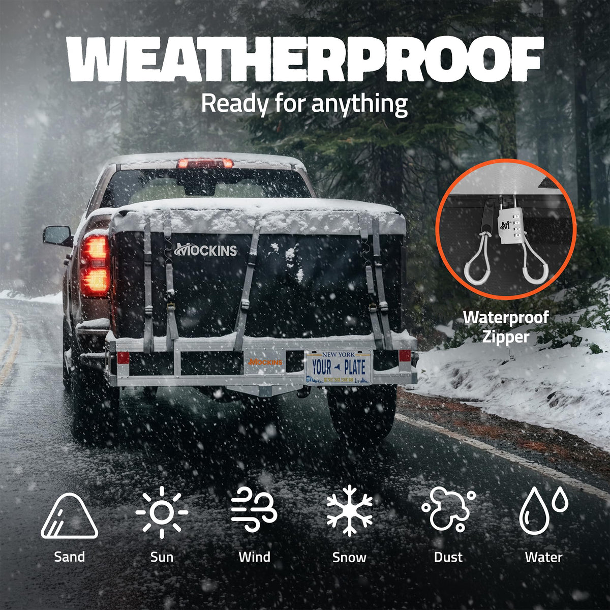 Aluminum Hitch Cargo Carrier & Cargo Bag A60282