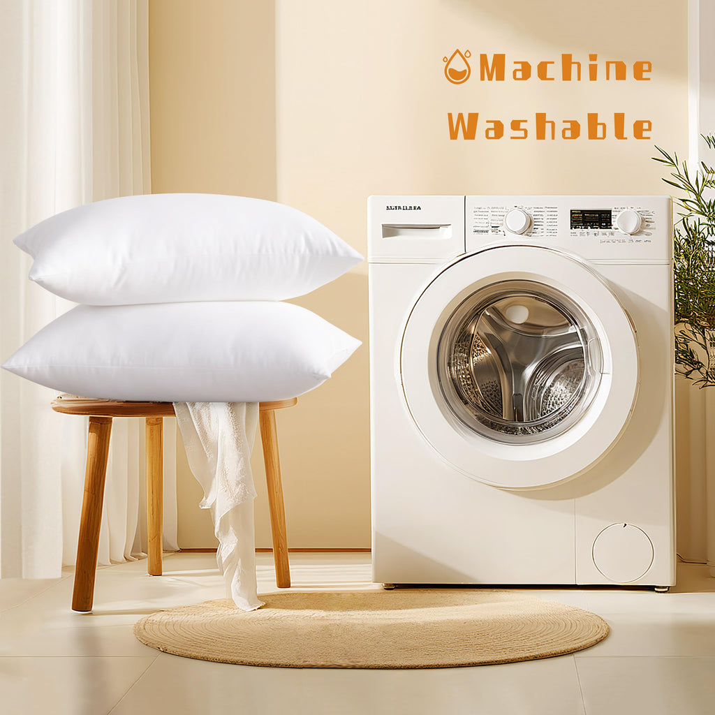King Down Alternative Bed Pillows Set of 2 White O45857