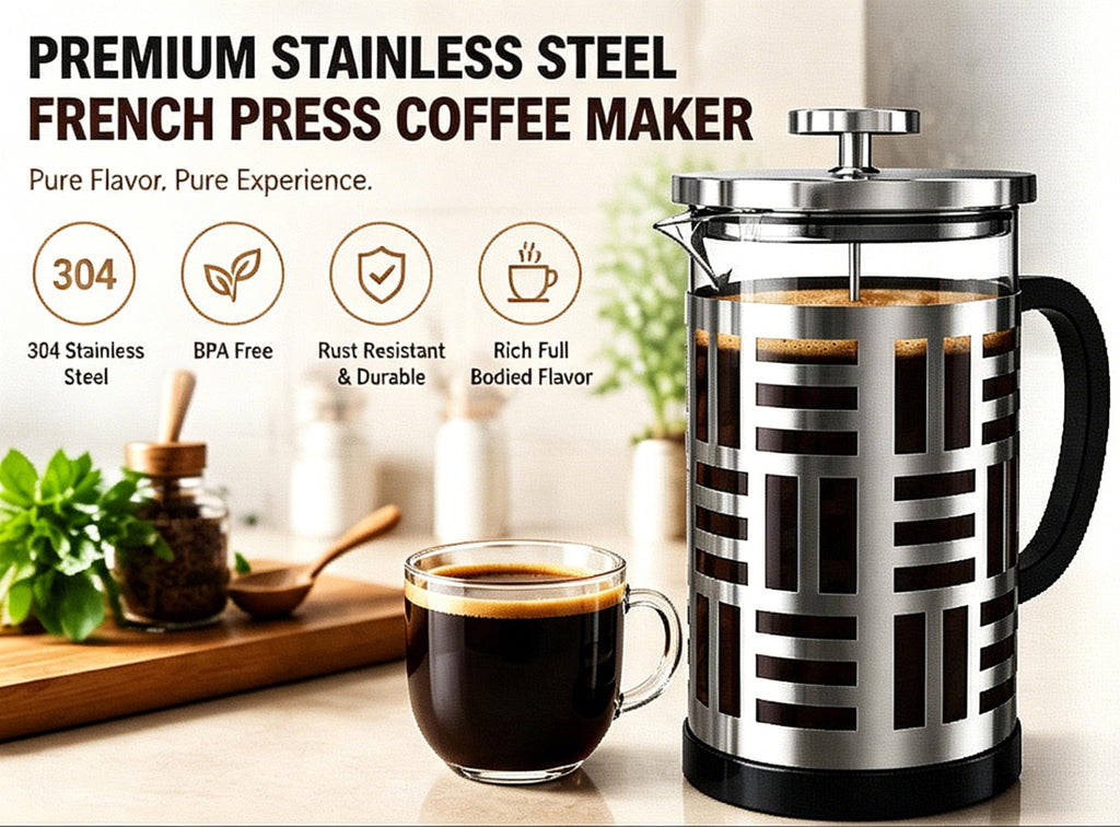 34 oz Brushed Stainless French Press P7121