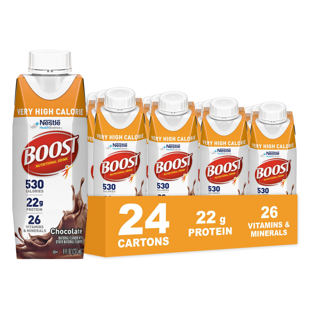 High Calorie Nutritional Drink, Chocolate, 8 Fl Oz, 24 pk H768658