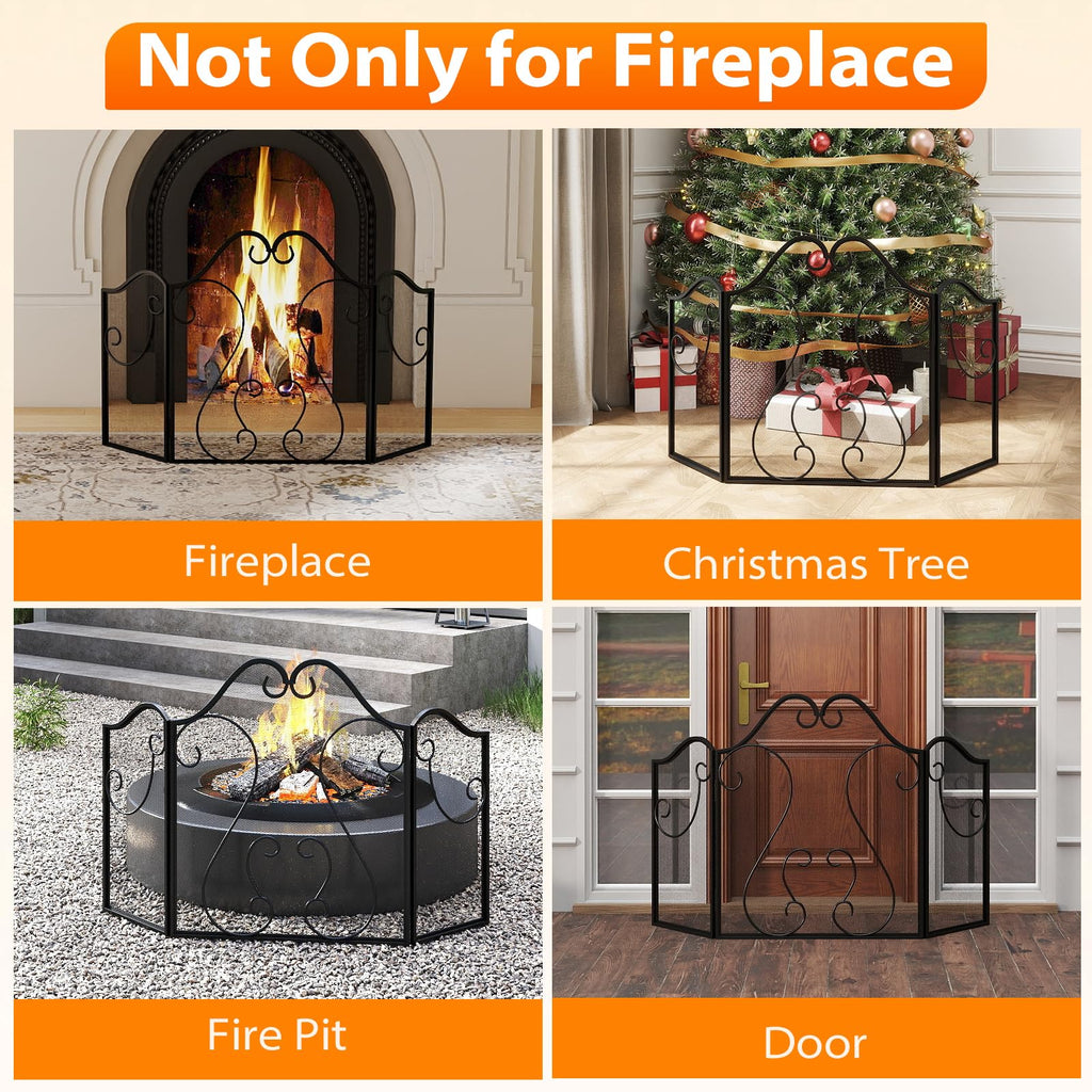 Foldable Fireplace Screen R830723