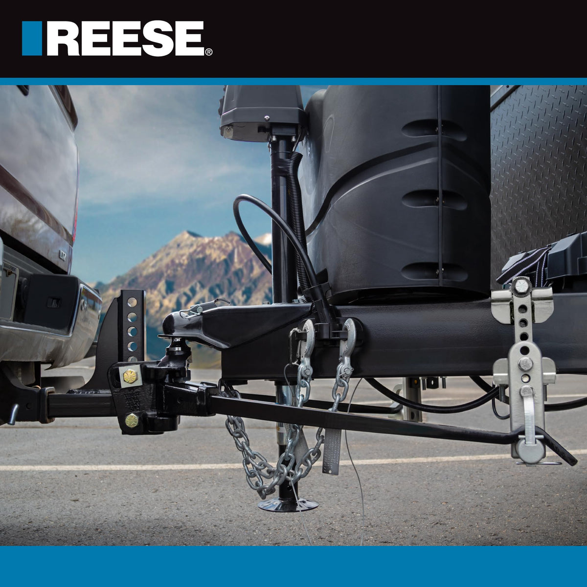 Weight Distribution Hitch with Active Sway Control, 6,000 lbs. Capacity, Black H28913