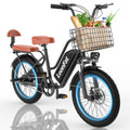 Peak 1000W 48V 13Ah Electric Bike with Rear Seat & Front Basket Y983582