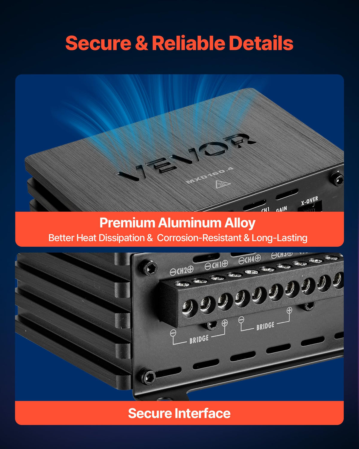 4 Channel Class D Car Audio Amplifier K751490
