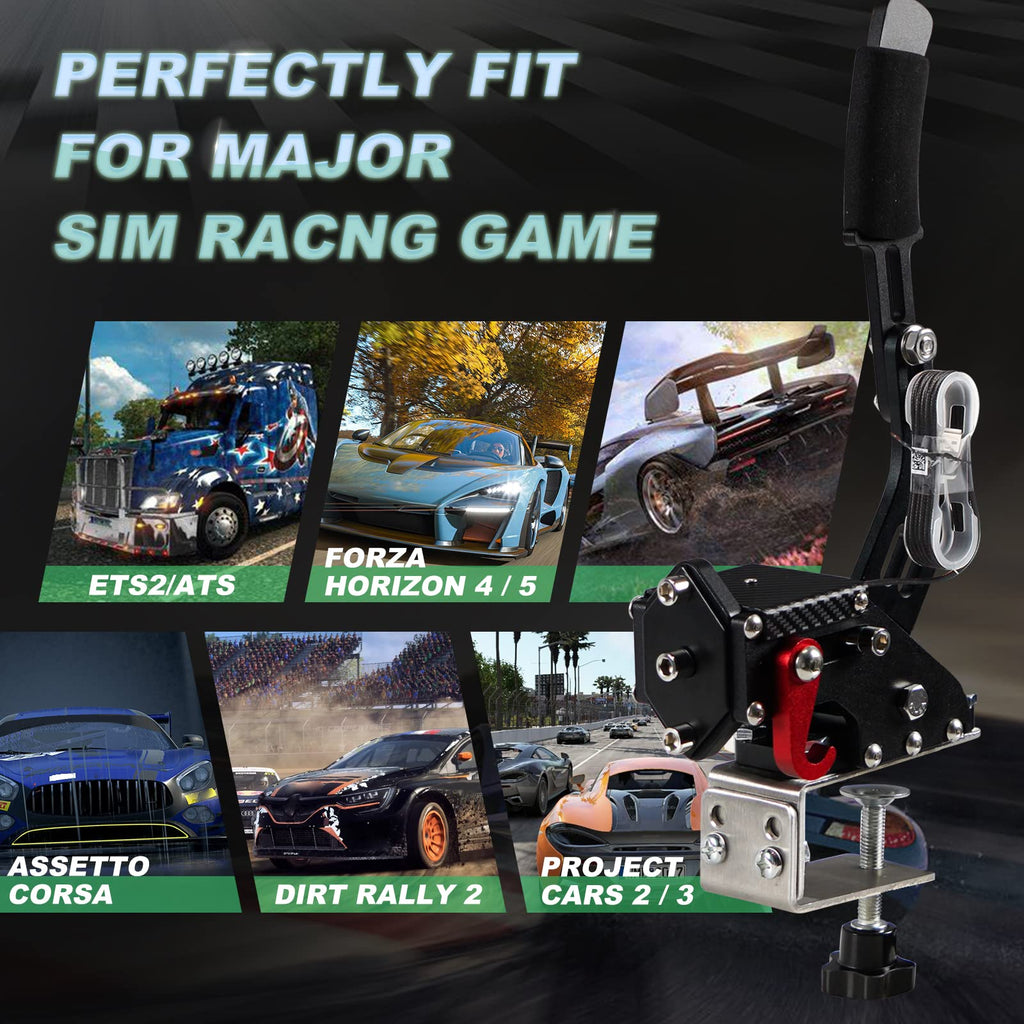 2-in-1 USB Handbrake with Hall Sensor and Clamp A13778