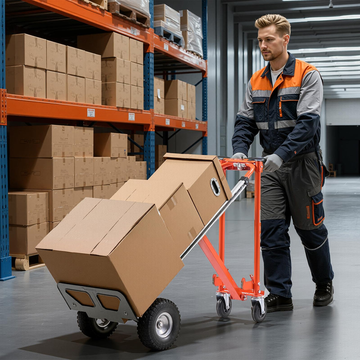 4 in 1 Hand Truck Dolly 1000 lbs Load Capacity L126