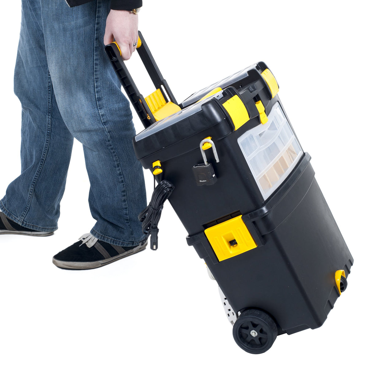 Portable Stackable Toolbox with Wheels and Drawers D2693