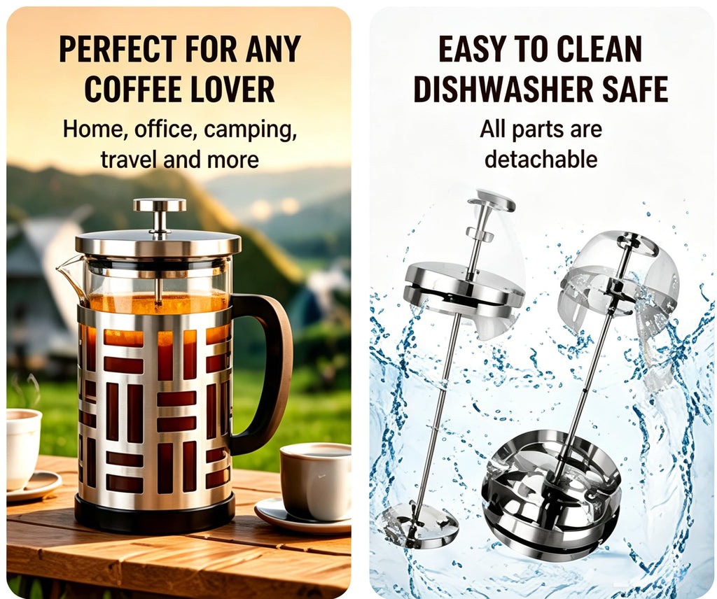 34 oz Brushed Stainless French Press P7121