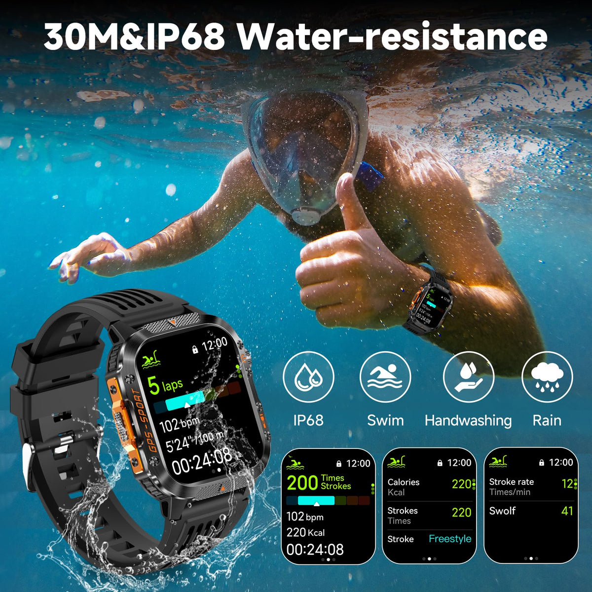 Smart Watch for Men S3986
