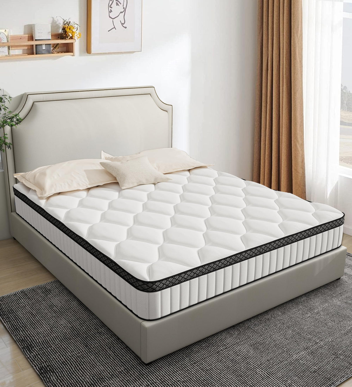 12 Inch Full Size Hybrid Mattress in a Box L338758