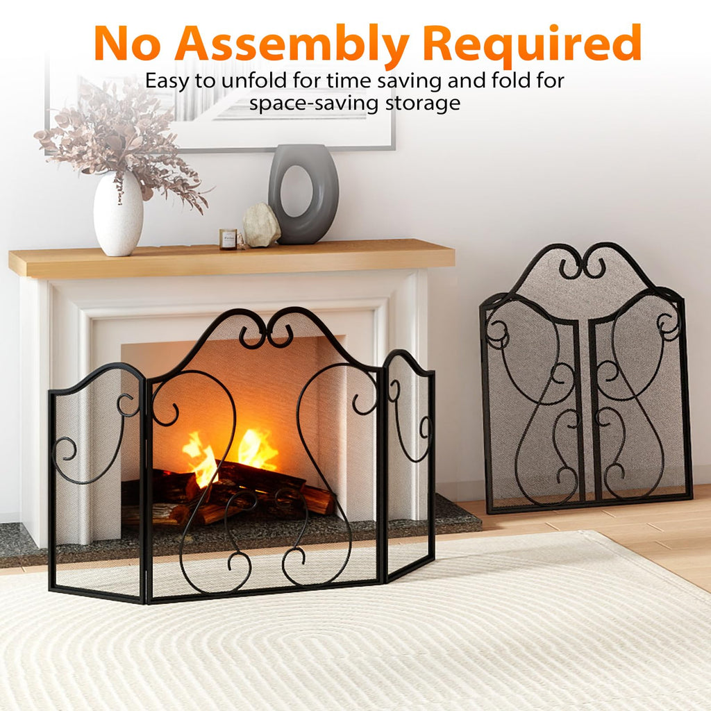 Foldable Fireplace Screen R830723
