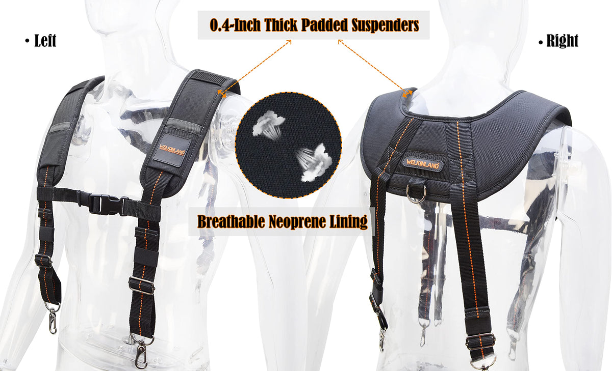 39 Pockets Tool Belts with Suspenders H4077