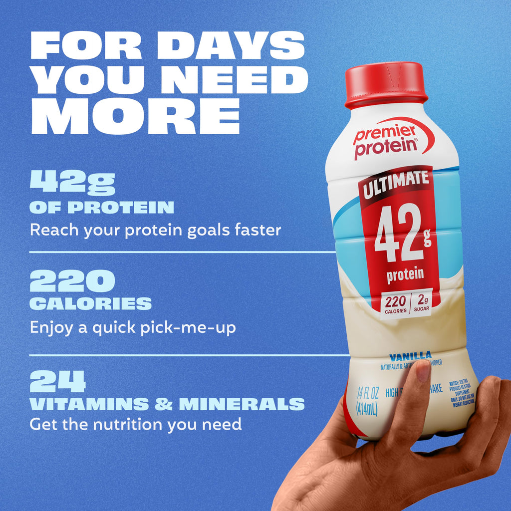 Vanilla 42g High Protein Shake 12 Pack E886531