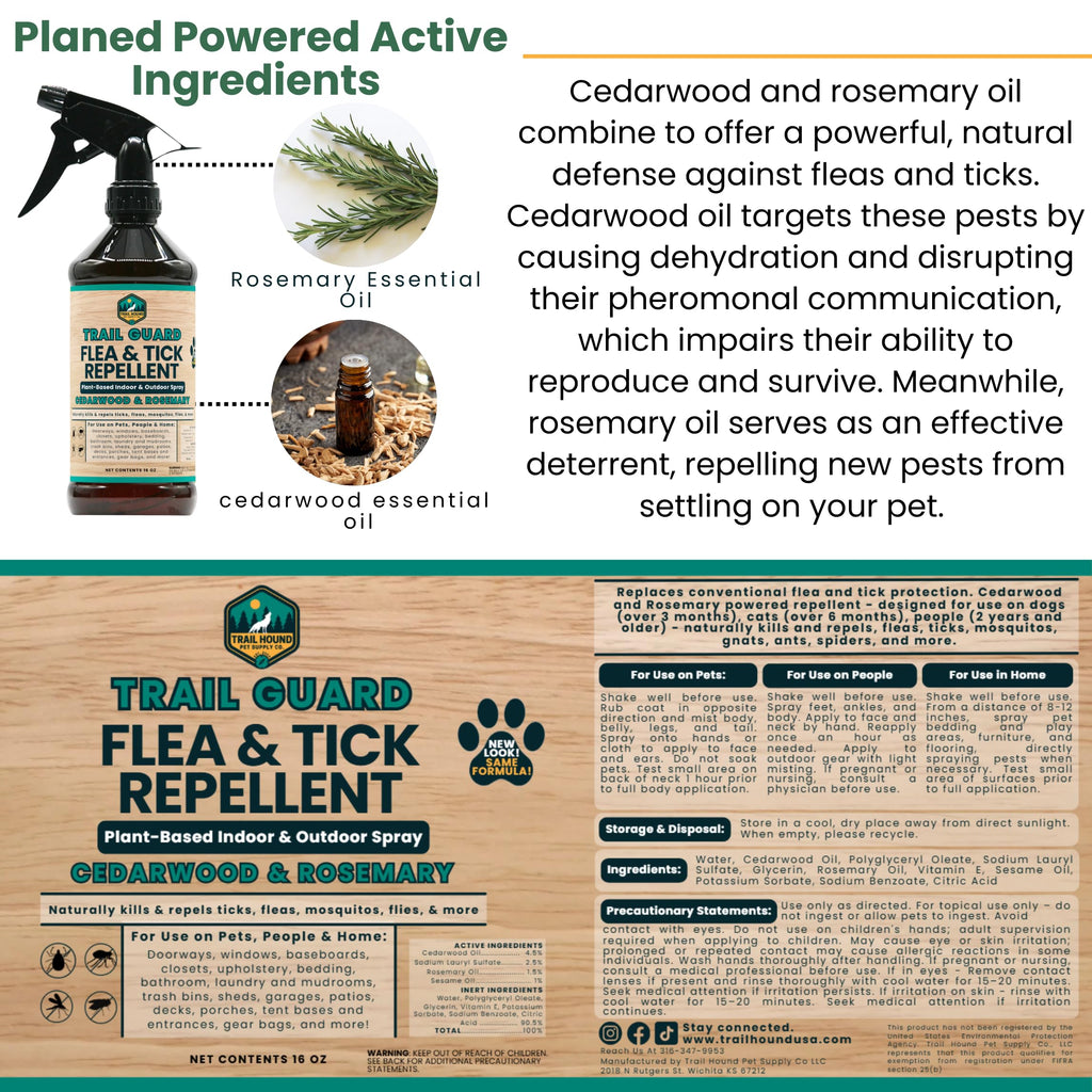 Natural Extra Strength Insect, Flea and Tick Spray 16oz M6695