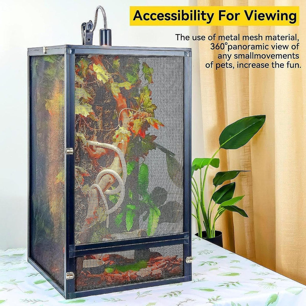 Aluminum Reptile Terrarium with Screen 45x45x80cm S24865