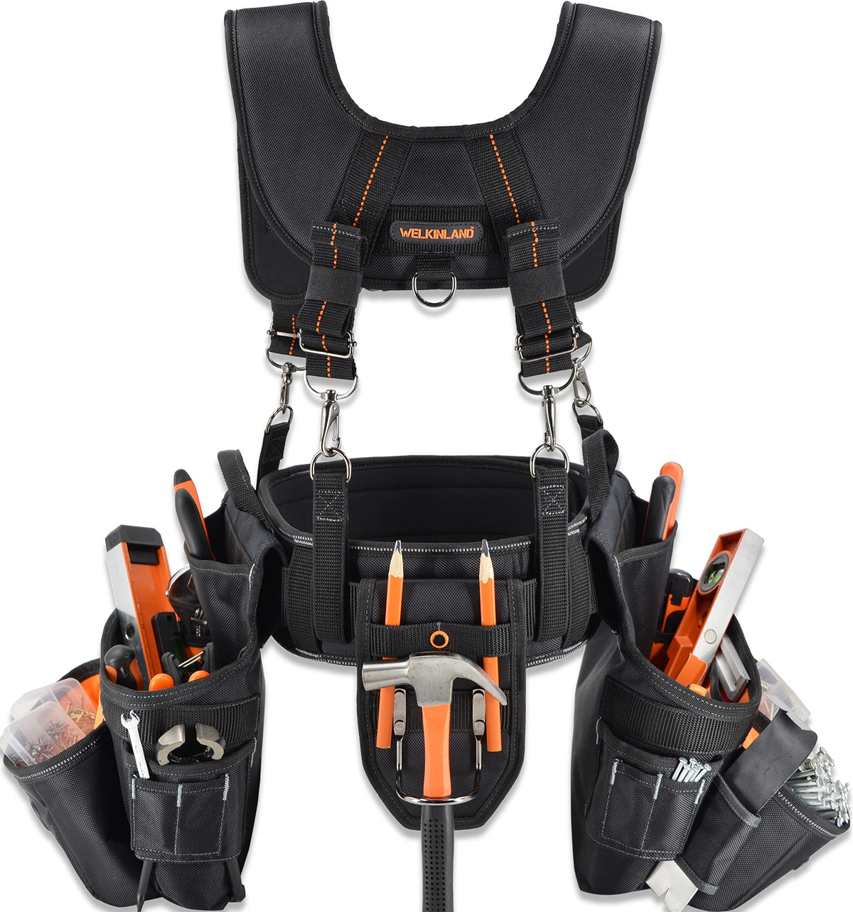 39 Pockets Tool Belts with Suspenders H4077