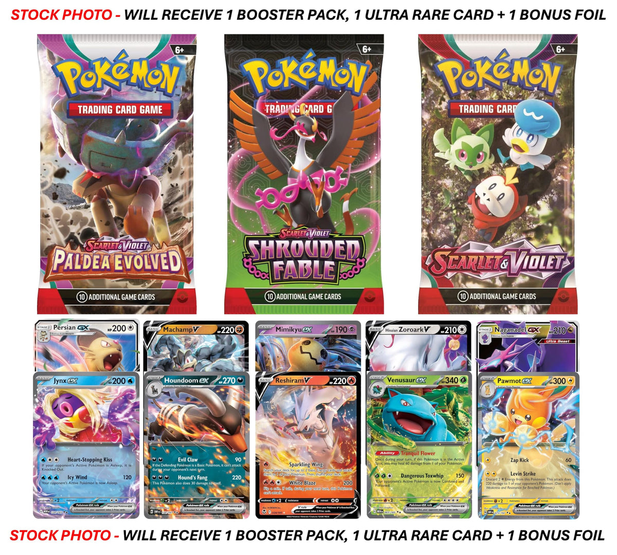 Pokemon TCG Booster Pack and Ultra Rare Holofoil Card O426463