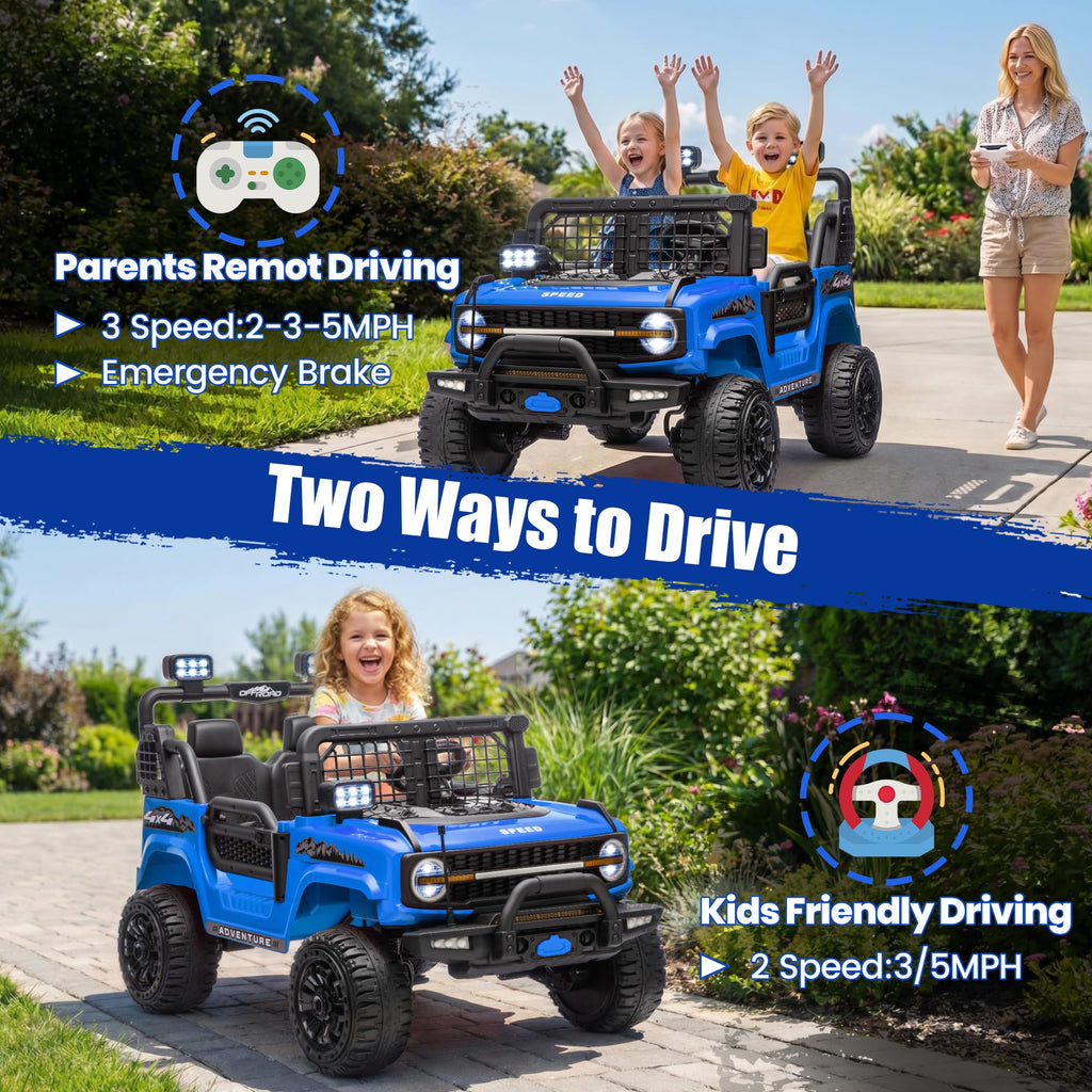 24V Electric 2 Seater Ride On Truck Toy with Remote Control E184
