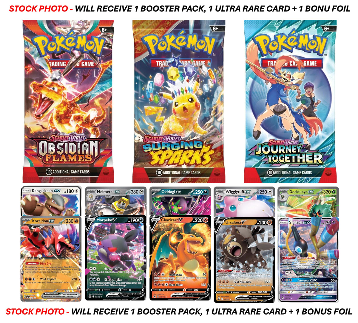 Pokemon TCG Booster Pack and Ultra Rare Holofoil Card O426463