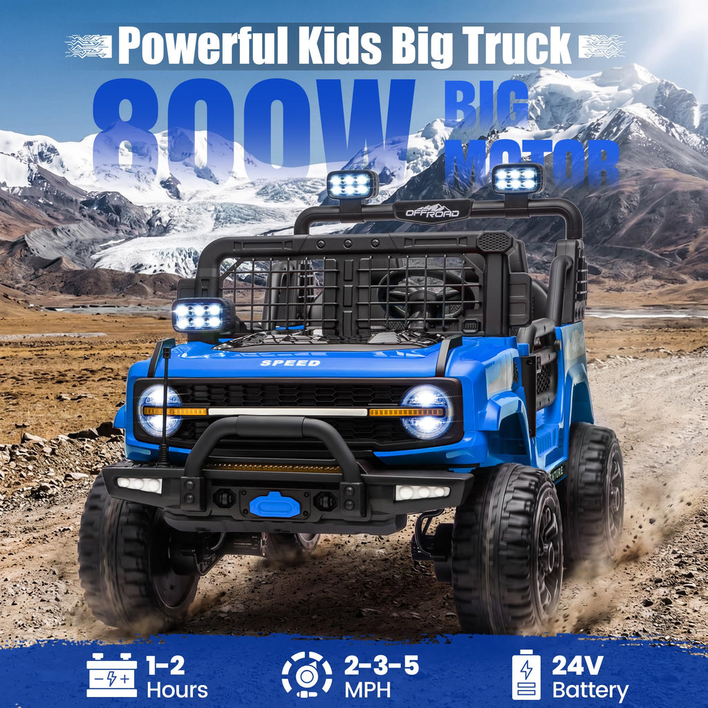 24V Electric 2 Seater Ride On Truck Toy with Remote Control E184