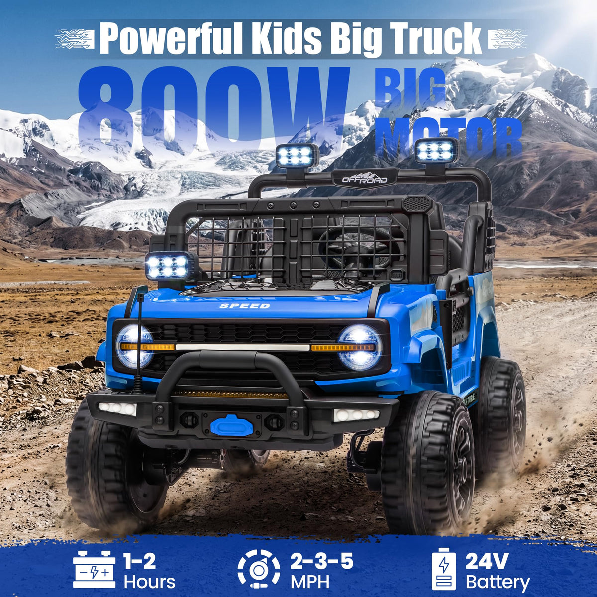 24V Electric 2 Seater Ride On Truck Toy with Remote Control E184