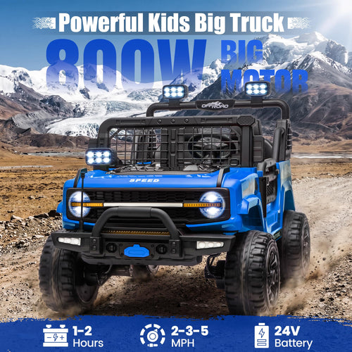 24V Electric 2 Seater Ride On Truck Toy with Remote Control E184