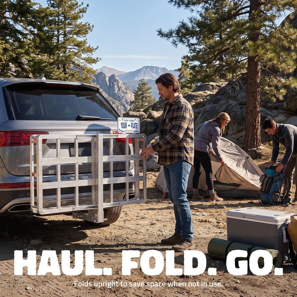 Aluminum Hitch Cargo Carrier & Cargo Bag A60282