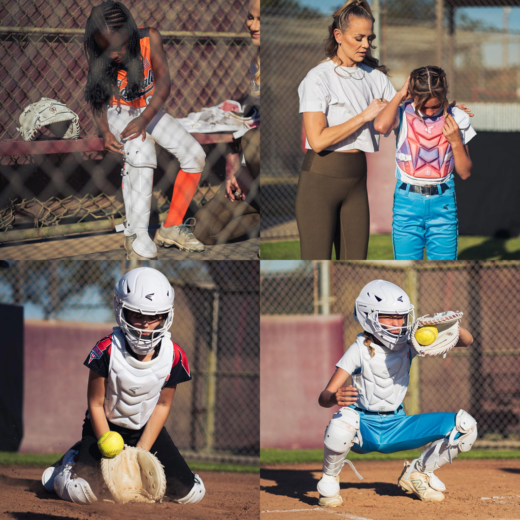 Youth Softball Catcher's Set with Helmet, Leg Guards & Chest Protector C59211