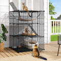 3-Tier Cat Cage Indoor Enclosure with Hammock W221