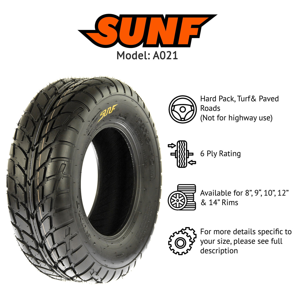 19x7-8 Tubeless 6 Ply N9952